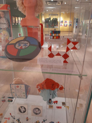 temporary 1980s exhibition in Northampton Museum